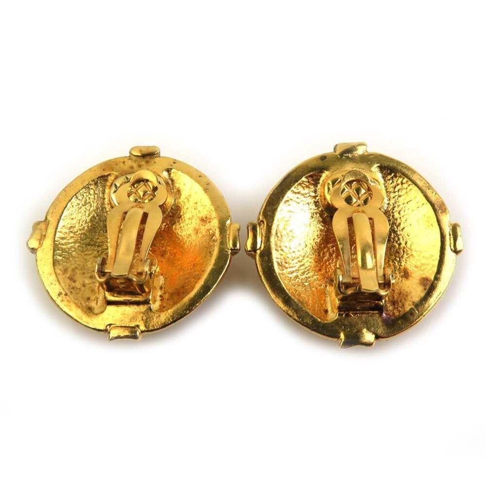 Chanel Cc Logo Clip-On Earrings Gold- #250194C65B - Picture 5 of 8